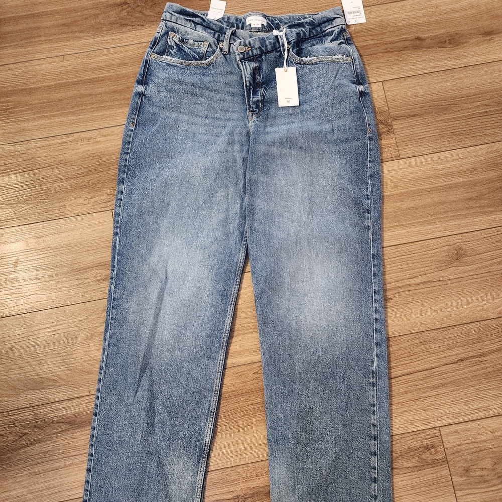 Good American Good '90s High Rise Straight Jeans - Picture 5 of 14